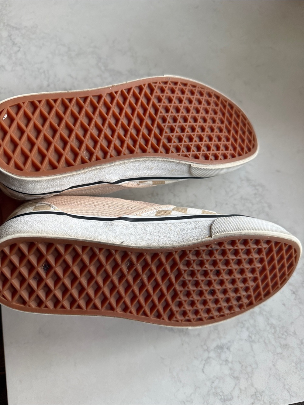 Vans Checkerboard Slip-On Sneakers - Beige & White - Picture 4 of 4
